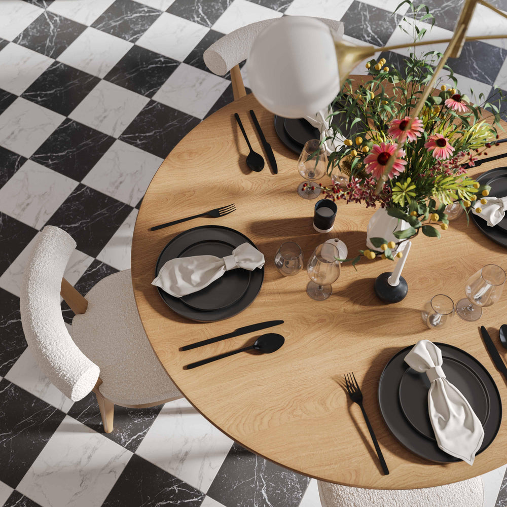 Nolan 56" Wood Round Dining Table