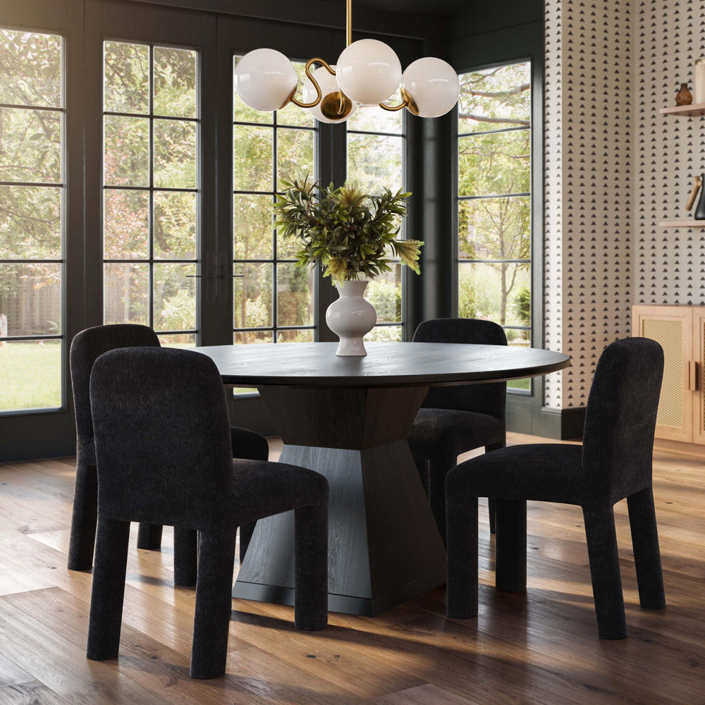 Nolan 56" Wood Round Dining Table