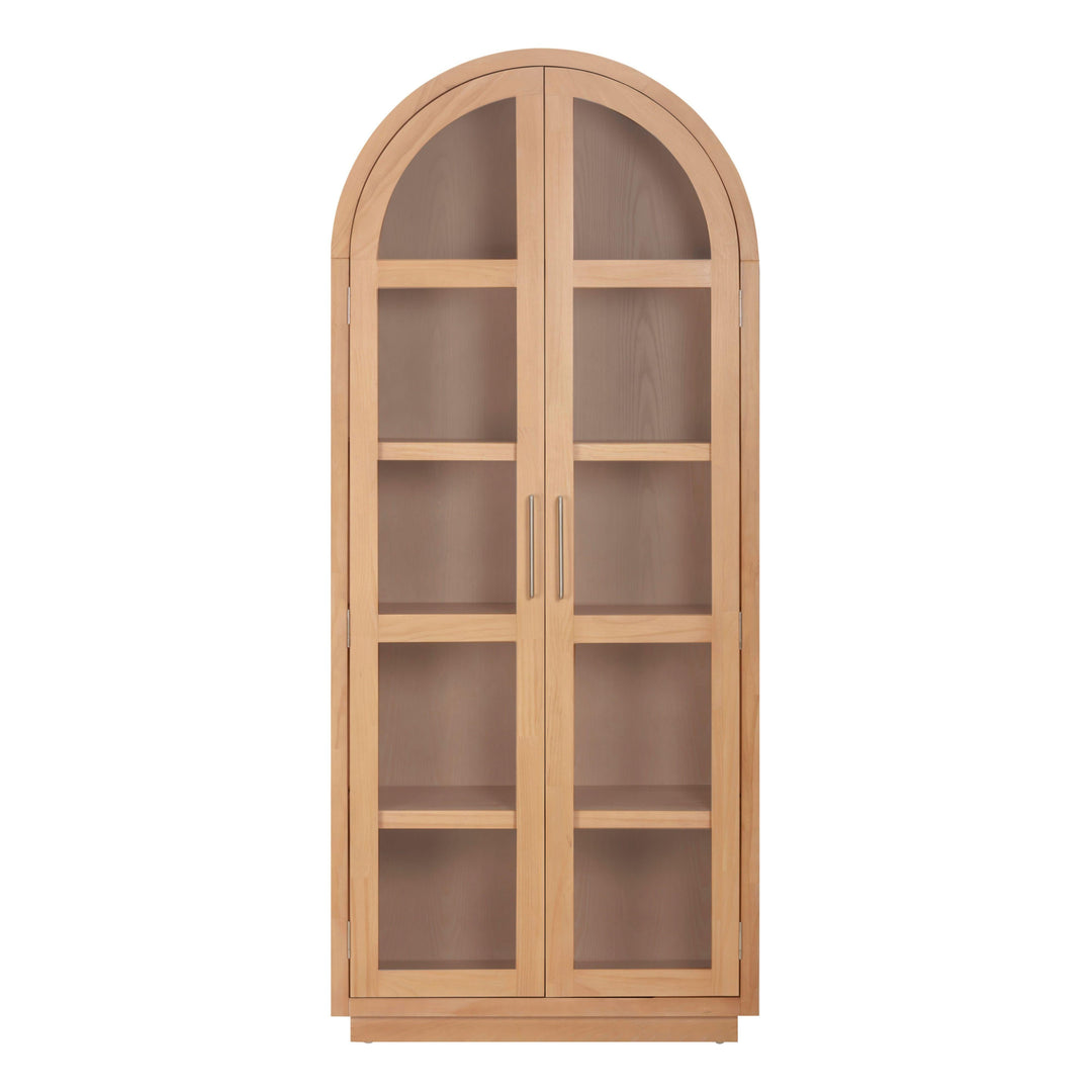 Marlow Natural Wood Display Cabinet