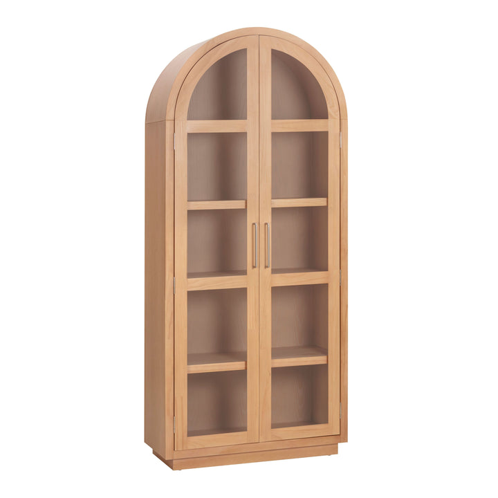 Marlow Natural Wood Display Cabinet
