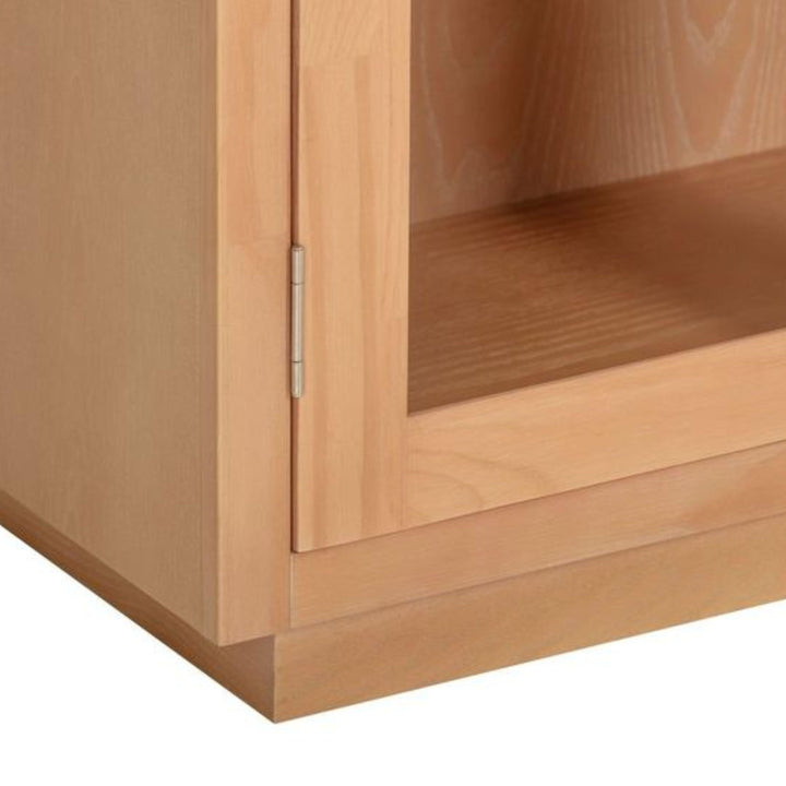 Marlow Natural Wood Display Cabinet