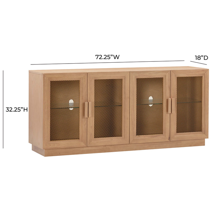 Nolan 72" Natural Wood Console