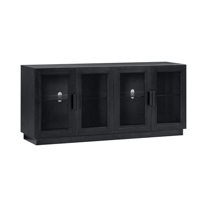 Nolan 72" Black Wood Console