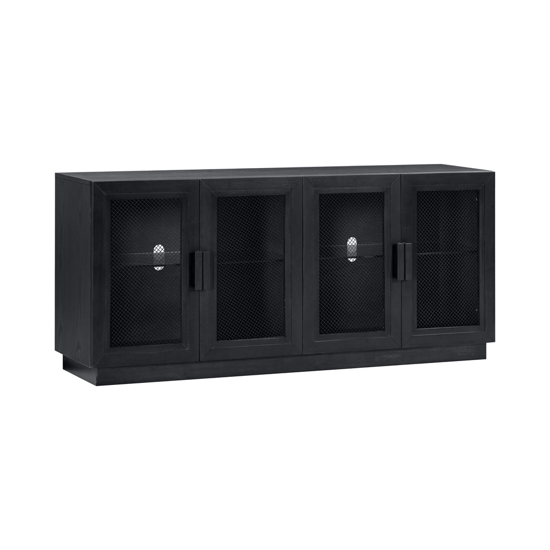 Nolan 72" Black Wood Console