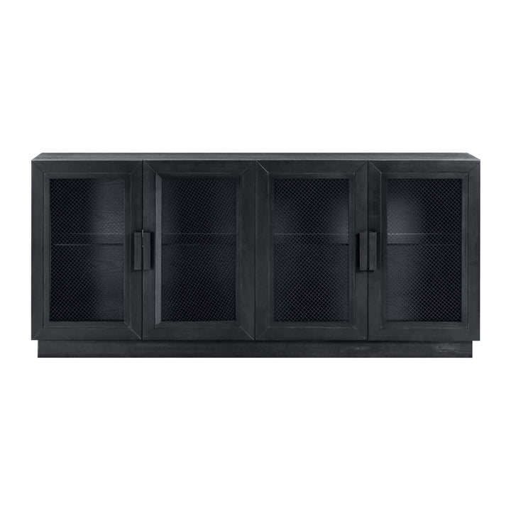 Nolan 72" Black Wood Console