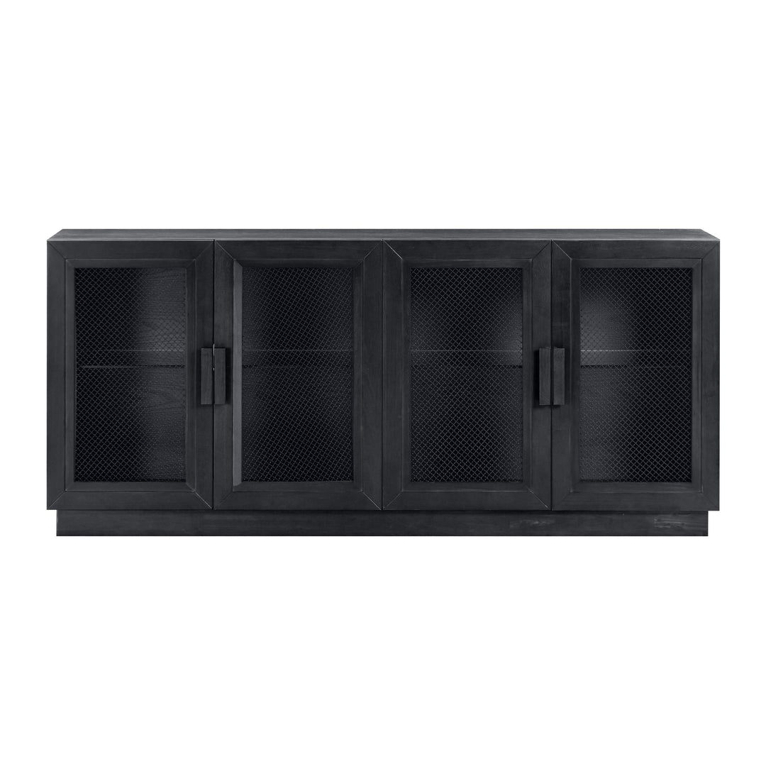 Nolan 72" Black Wood Console