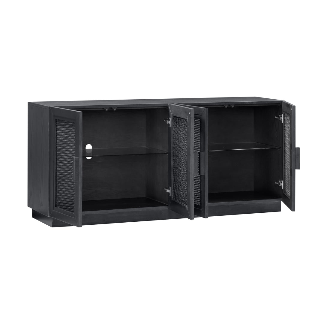 Nolan 72" Black Wood Console