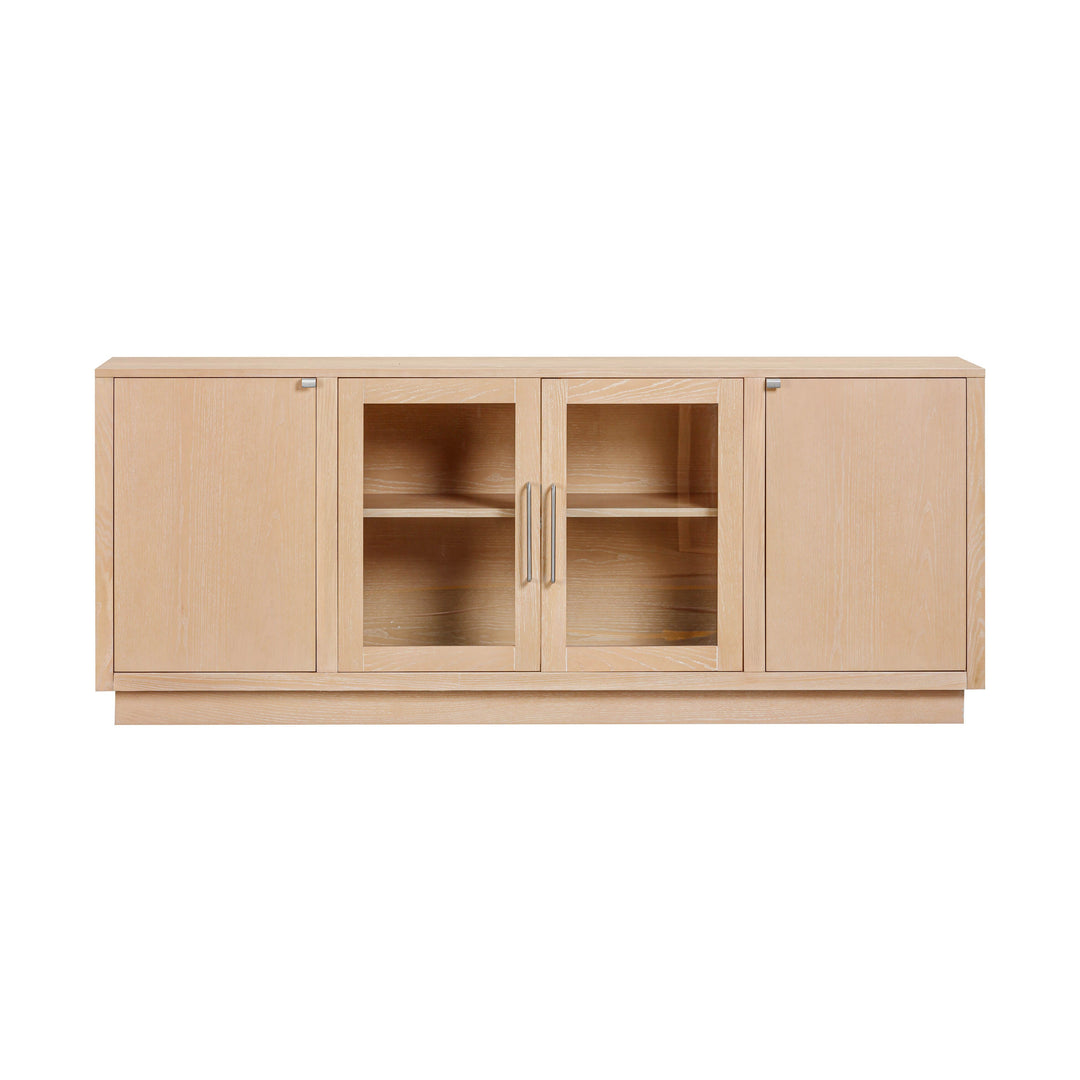 Marlow 77" Natural Wood Media Console