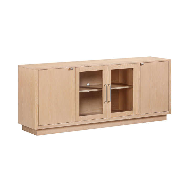 Marlow 77" Natural Wood Media Console
