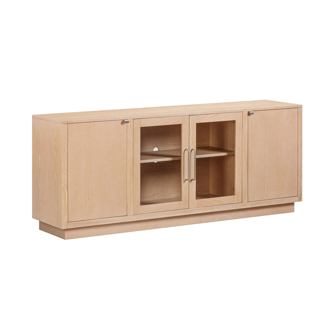 Marlow 77" Natural Wood Media Console
