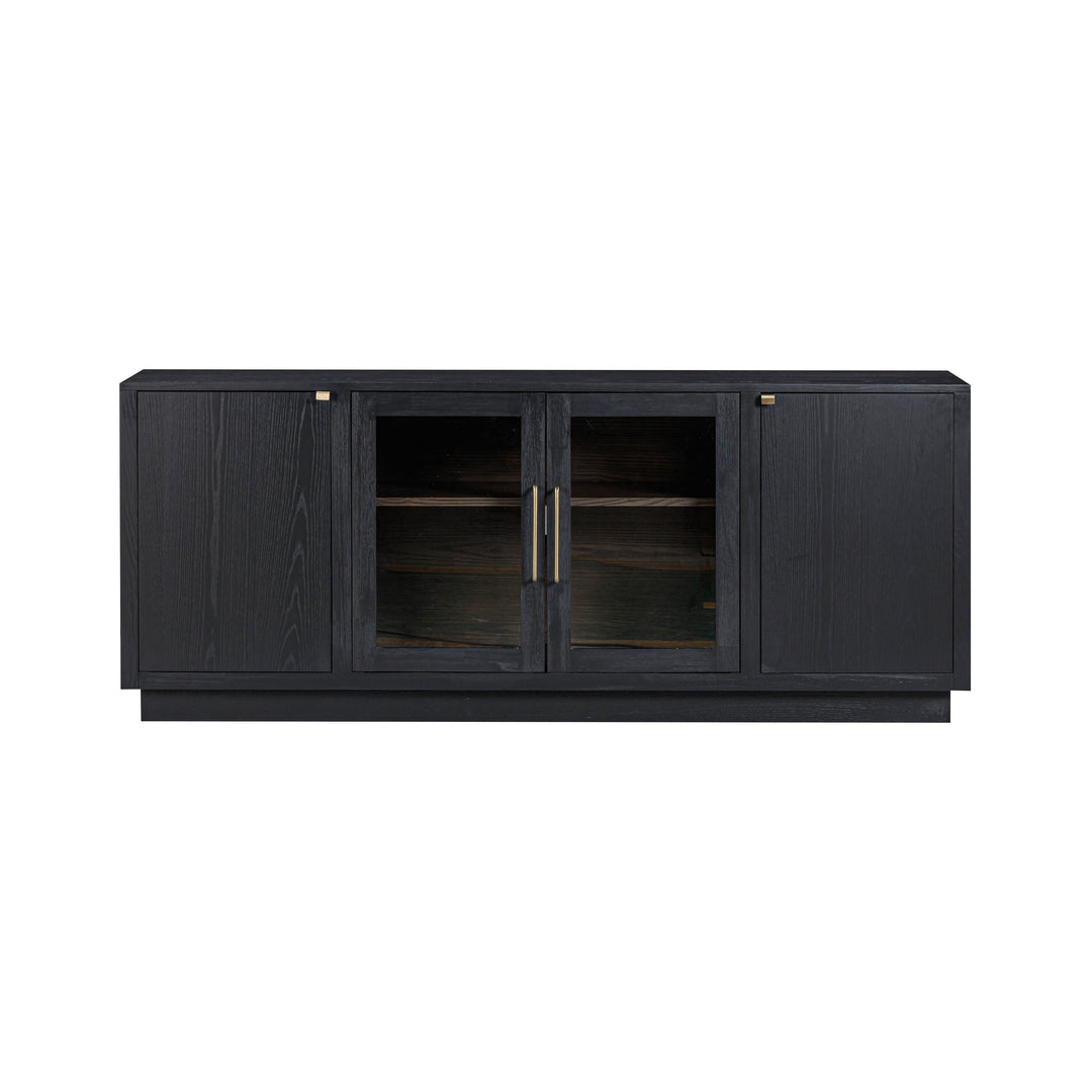 Marlow 77" Black Wood Media Console