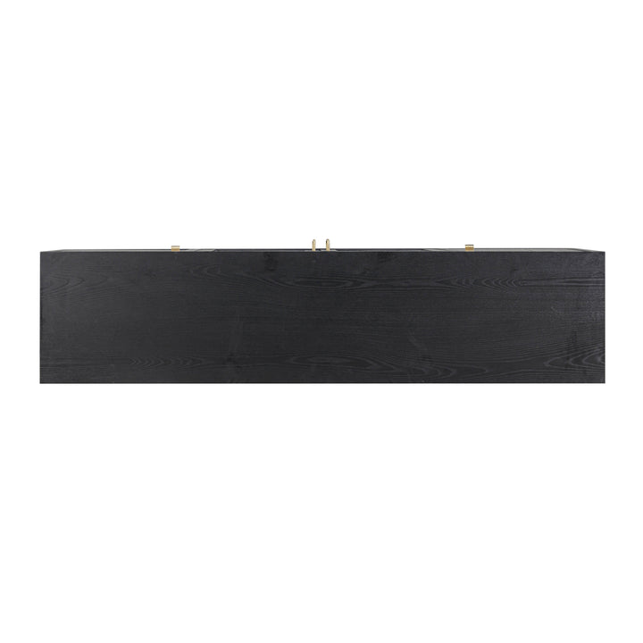 Marlow 77" Black Wood Media Console