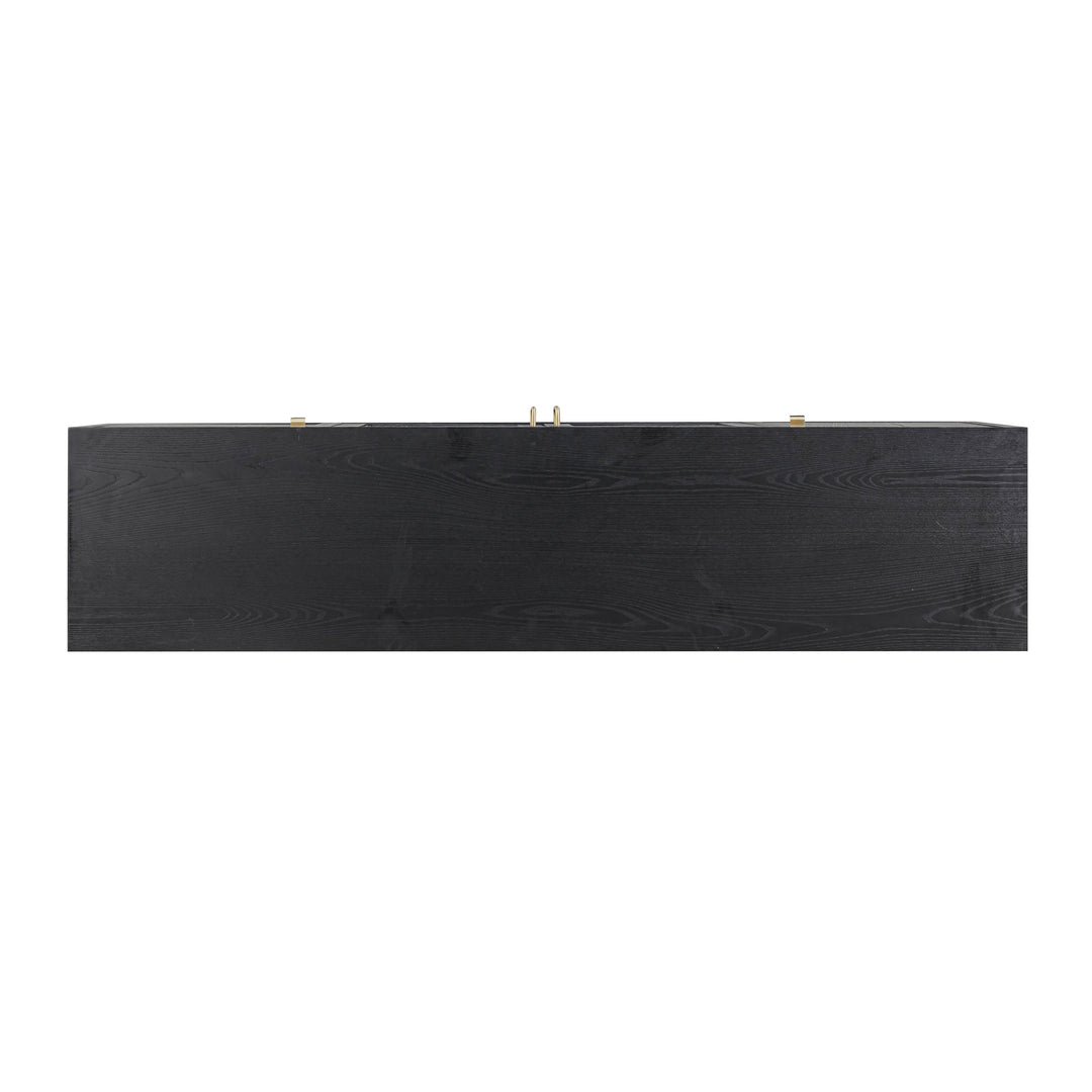 Marlow 77" Black Wood Media Console