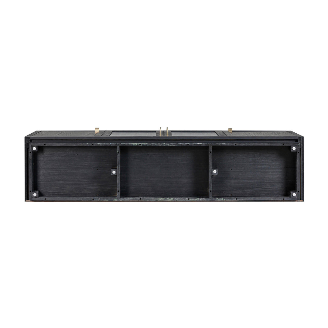Marlow 77" Black Wood Media Console