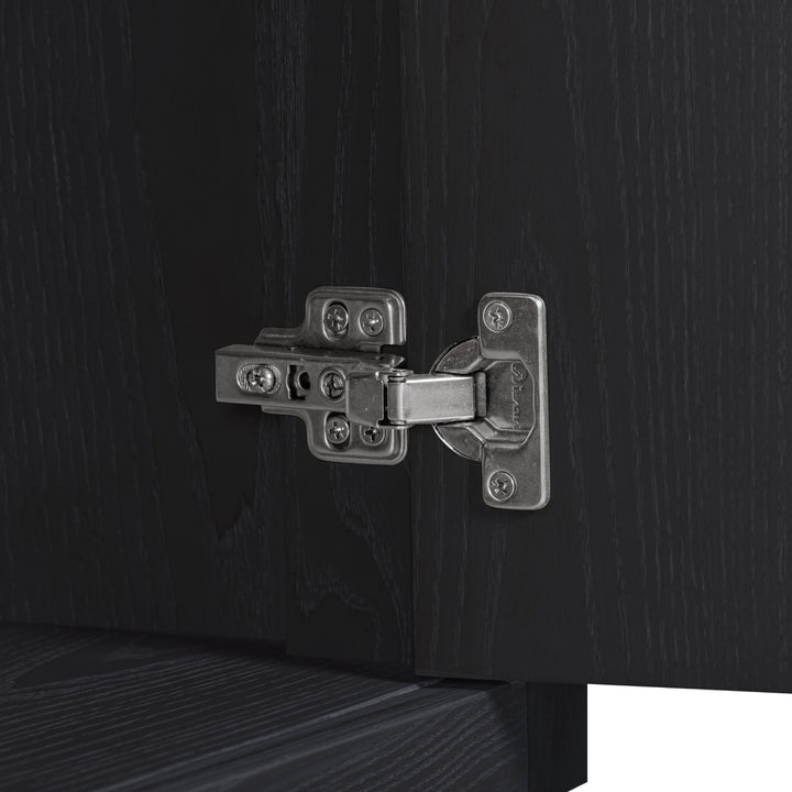 Marlow 77" Black Wood Media Console