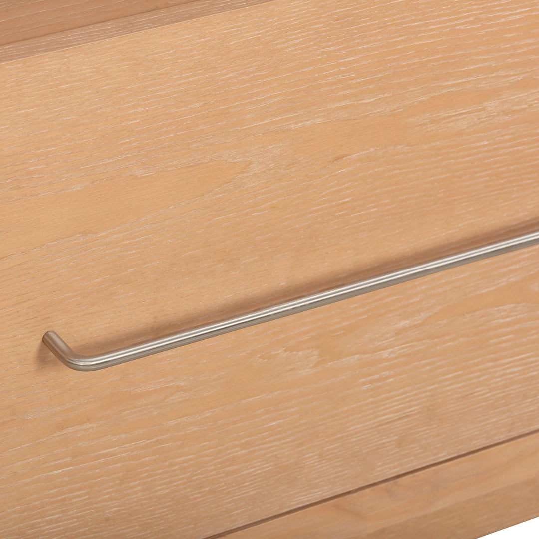 Marlow Natural Wood Bookcase With File Drawer