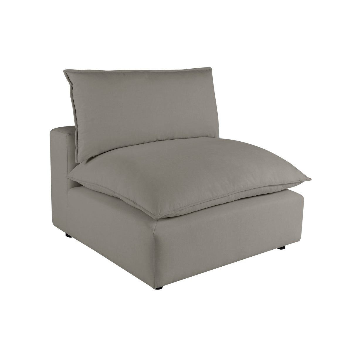 Cali Modular Armless Chair - Slate