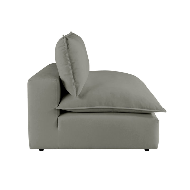 Cali Modular Armless Chair - Slate