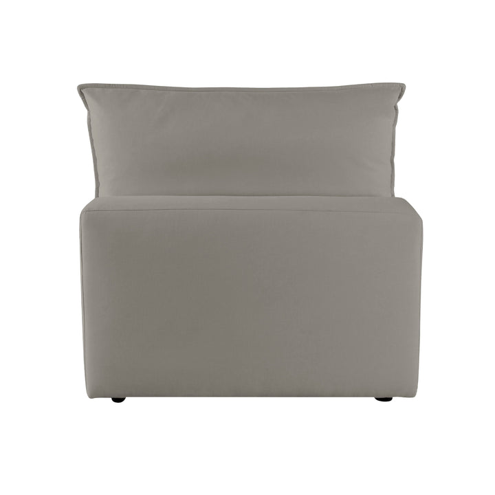 Cali Modular Armless Chair - Slate