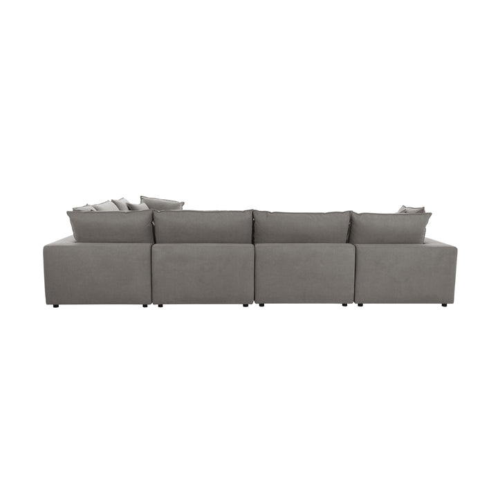 Cali 7-Piece Performance Fabric Modular Large Chaise Sectional