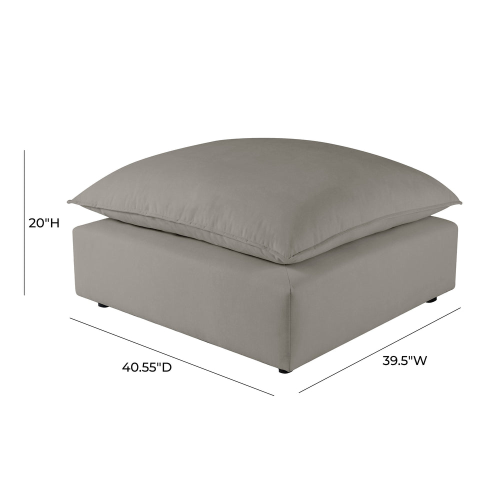 Cali Ottoman - Slate