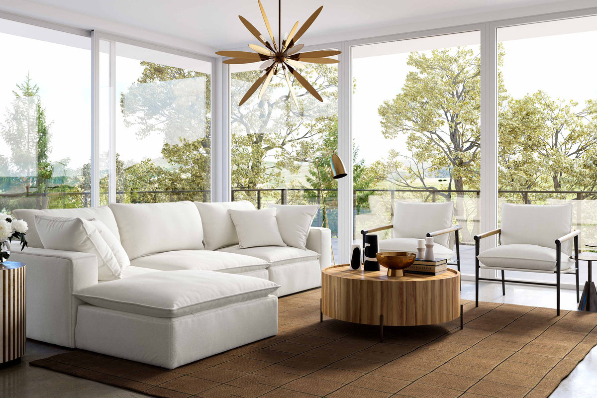 Cali Performance Fabric Ottoman