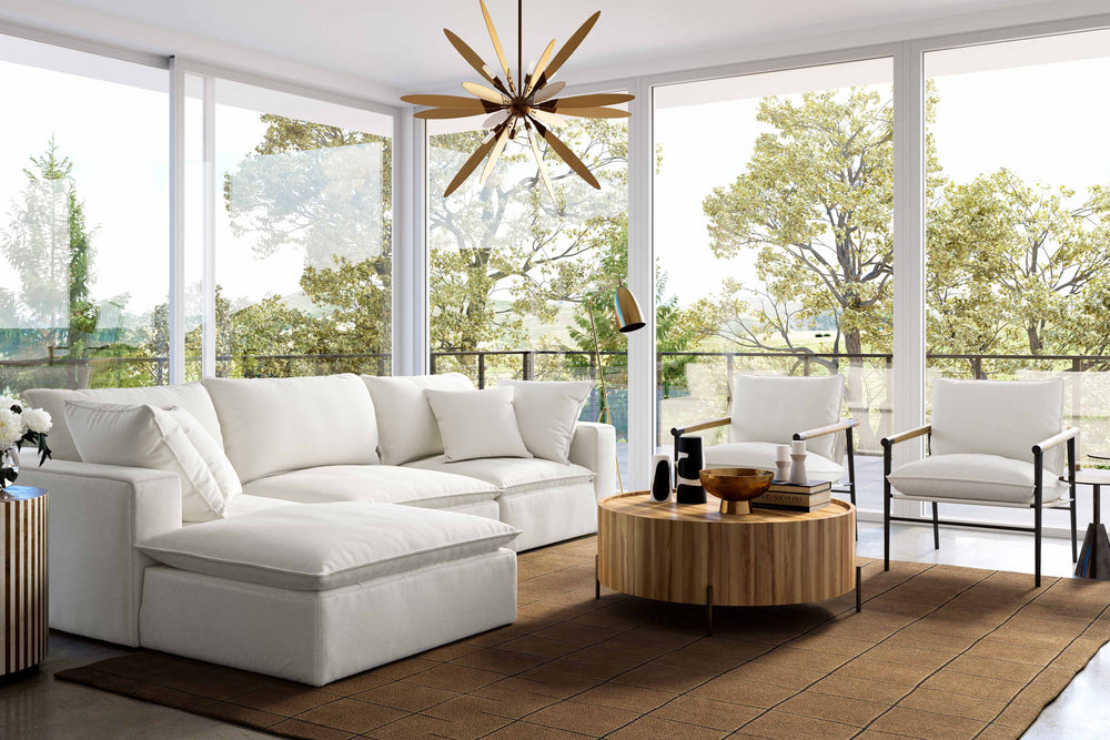 Cali Performance Fabric Ottoman