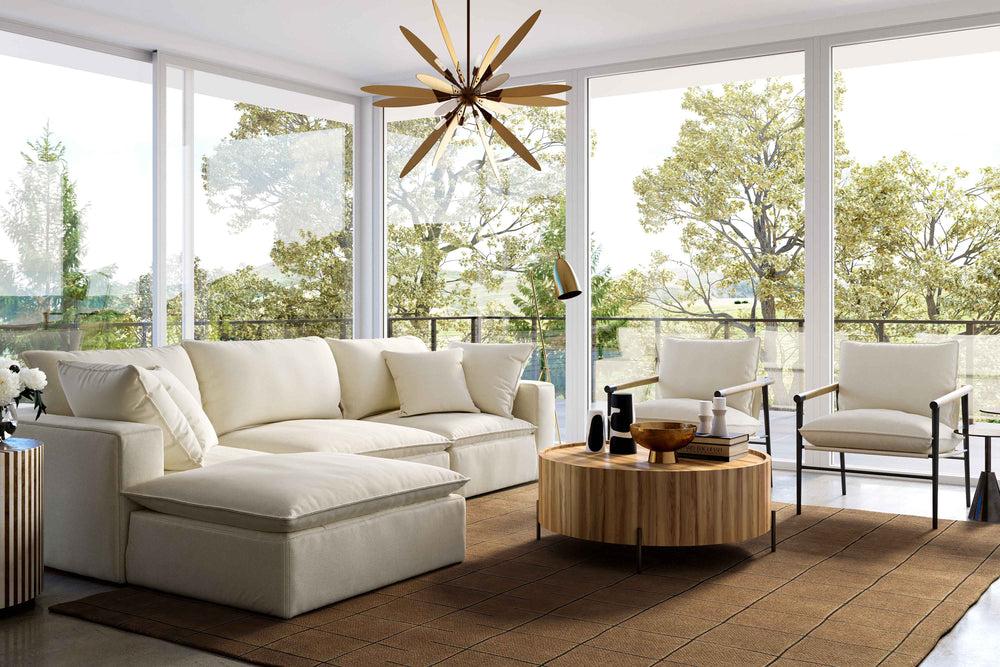 Cali 4-Piece Performance Fabric Modular Sectional