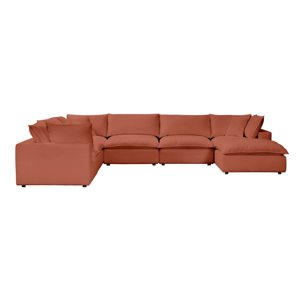 Cali 7-Piece Performance Fabric Modular Large Chaise Sectional