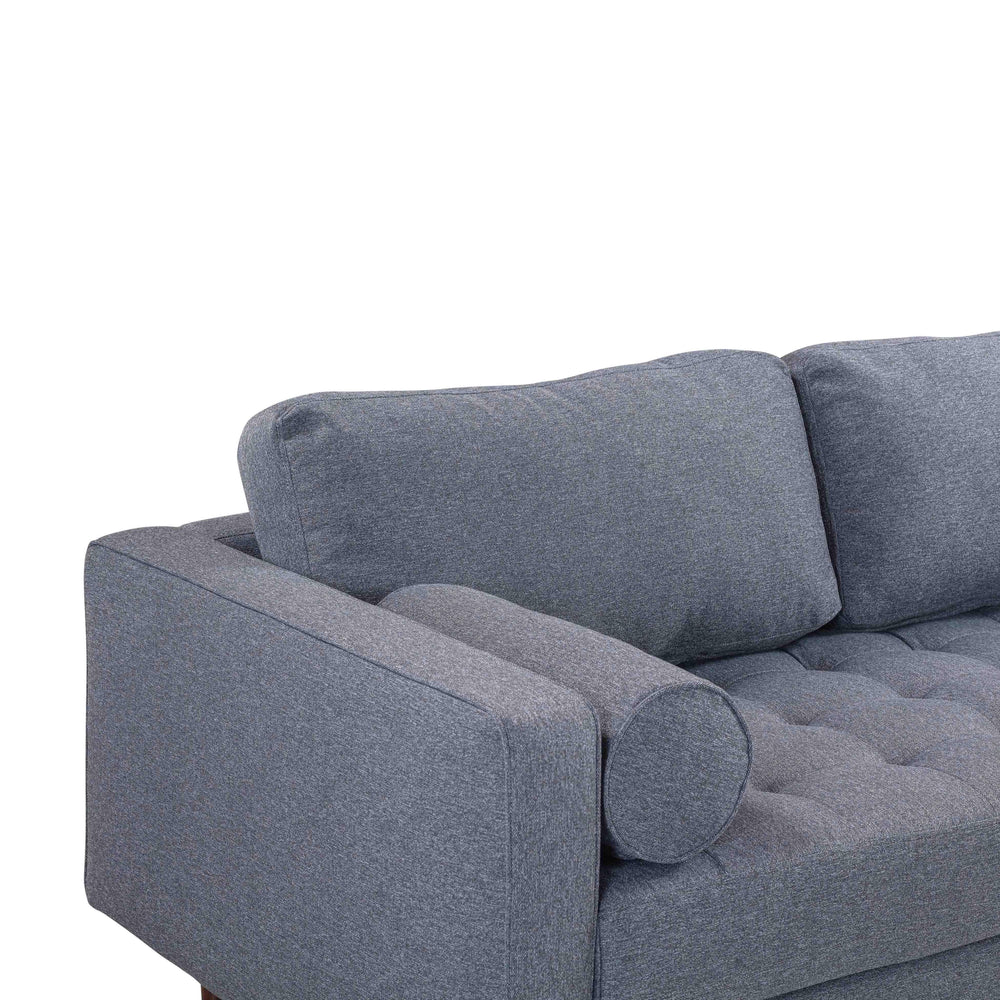 Cave 76" Navy Tweed Loveseat