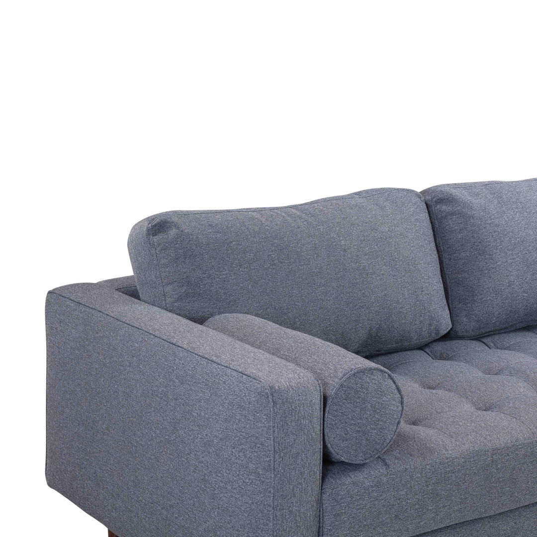 Cave 76" Navy Tweed Loveseat