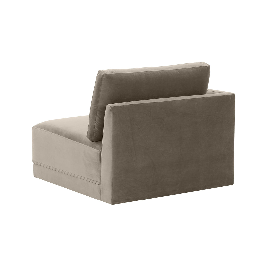 Willow Performance Velvet Modular LAF Corner Chair
