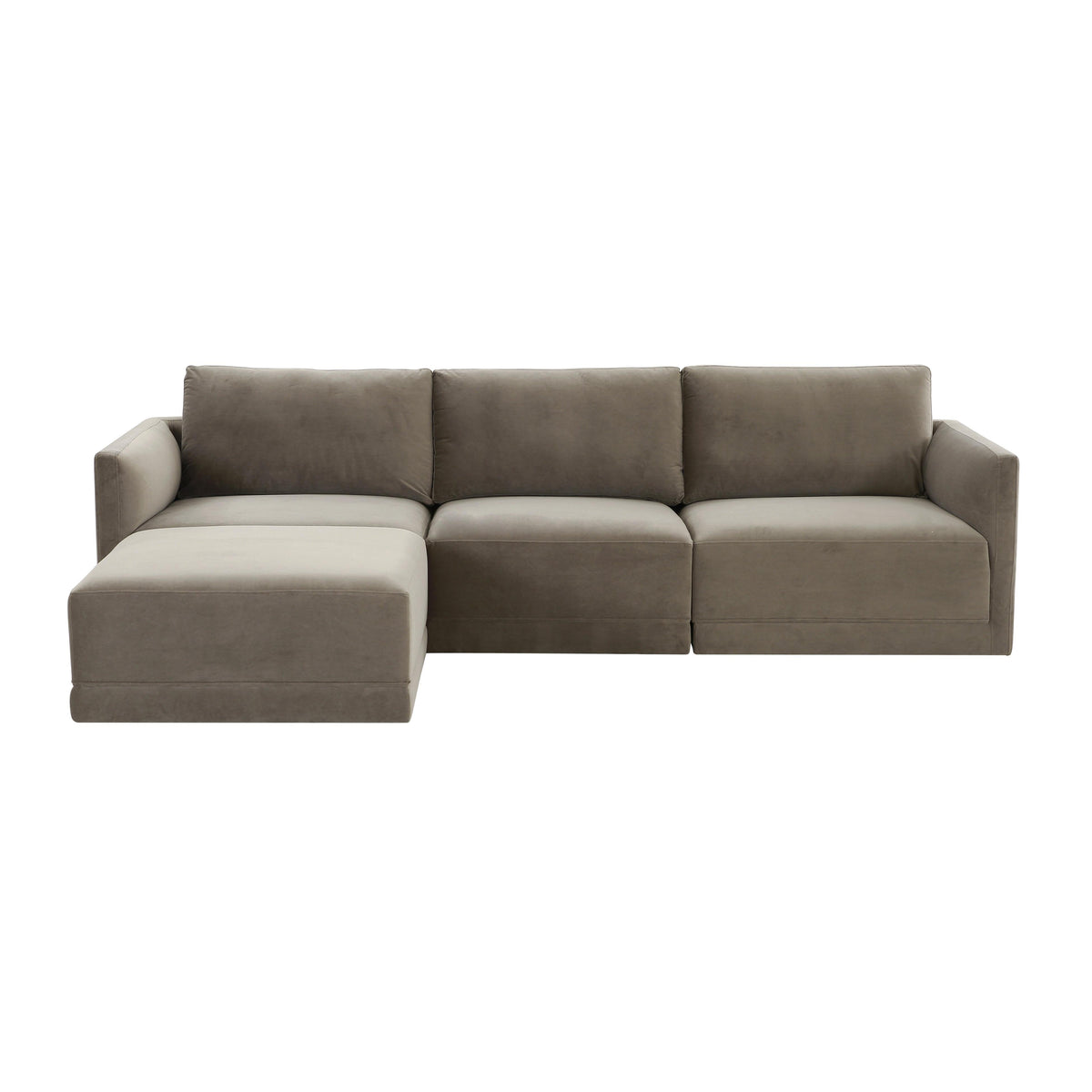 Willow 4-Piece Performance Velvet Modular Sectional
