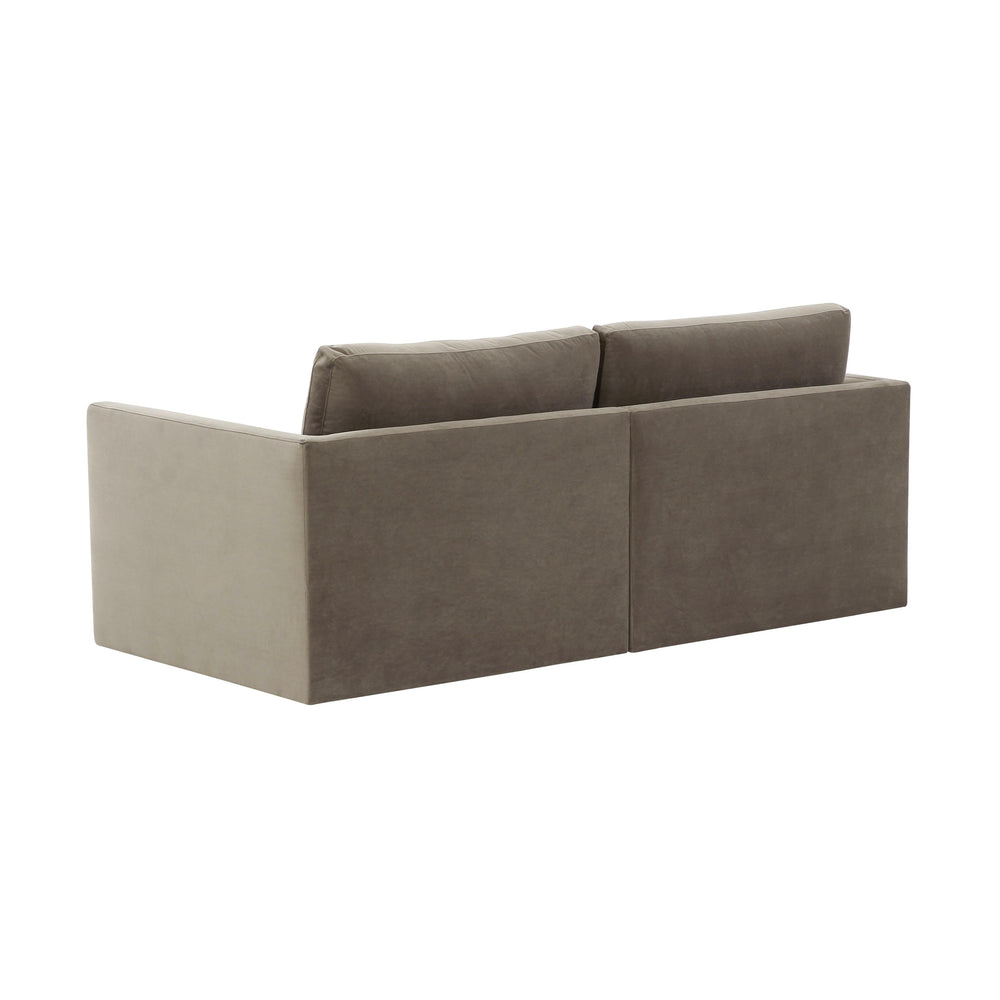 Willow 74" Performance Velvet Modular Loveseat