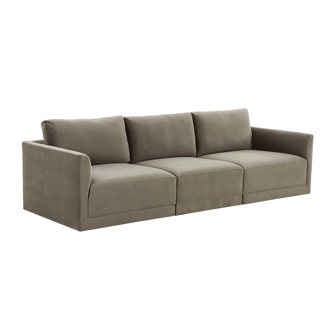 Willow 105" Performance Velvet Modular Sofa
