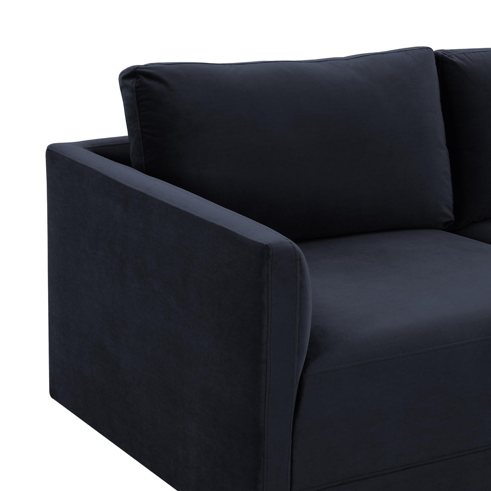 Willow 105" Performance Velvet Modular Sofa - Navy