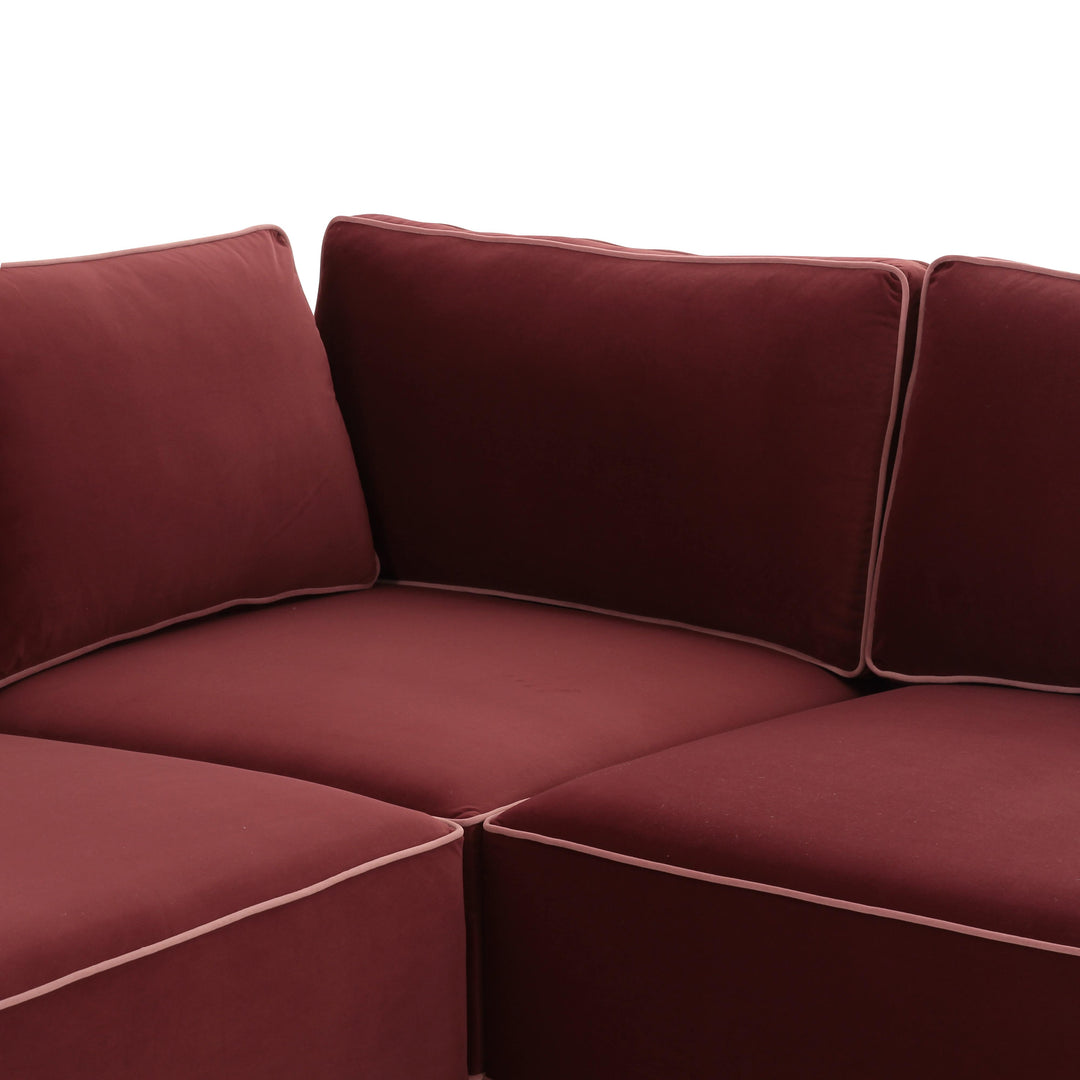 Willow 8-Piece Performance Velvet Modular Large U Sectional