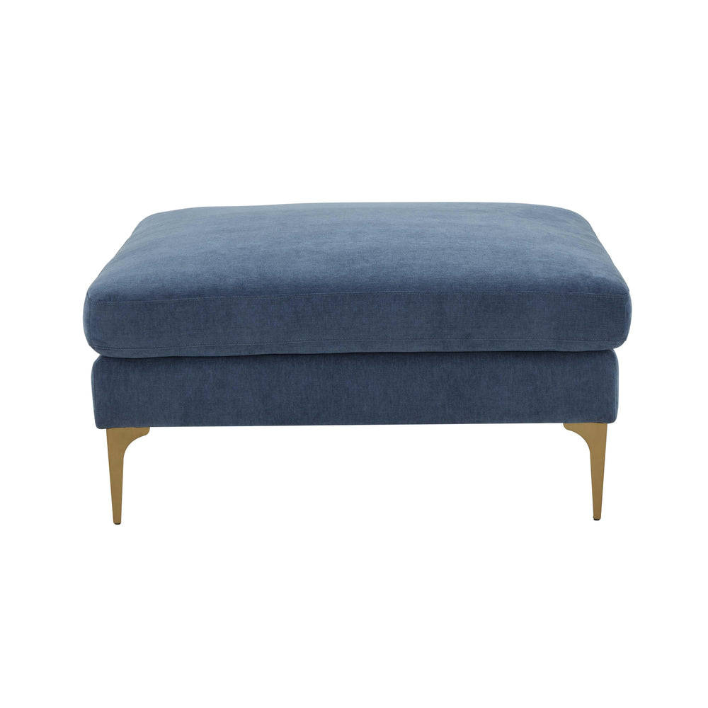 Serena Performance Velvet Ottoman