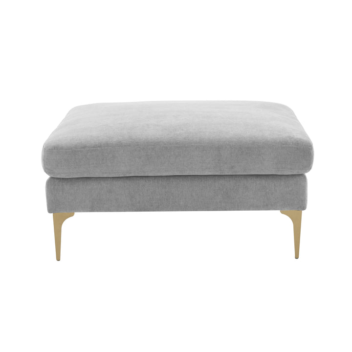 Serena Performance Velvet Ottoman