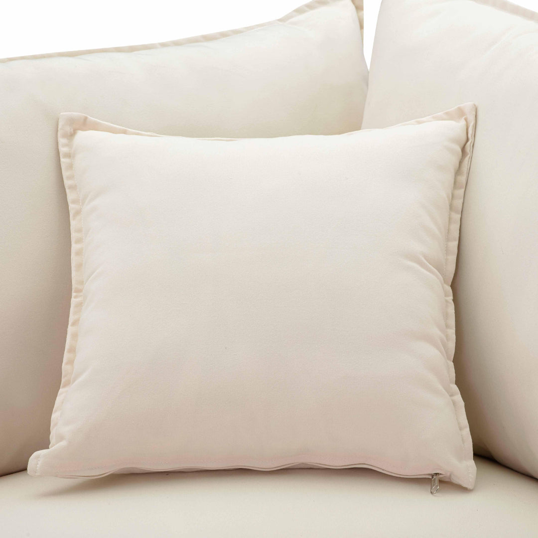 Cali 80" Natural Wicker Outdoor Modular Loveseat