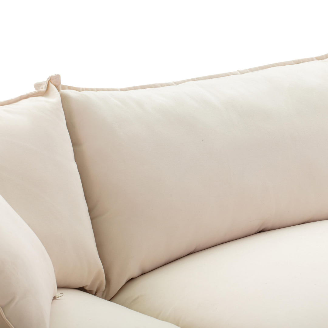 Cali Natural Performance Fabric & Natural Wicker Modular Outdoor Sectional