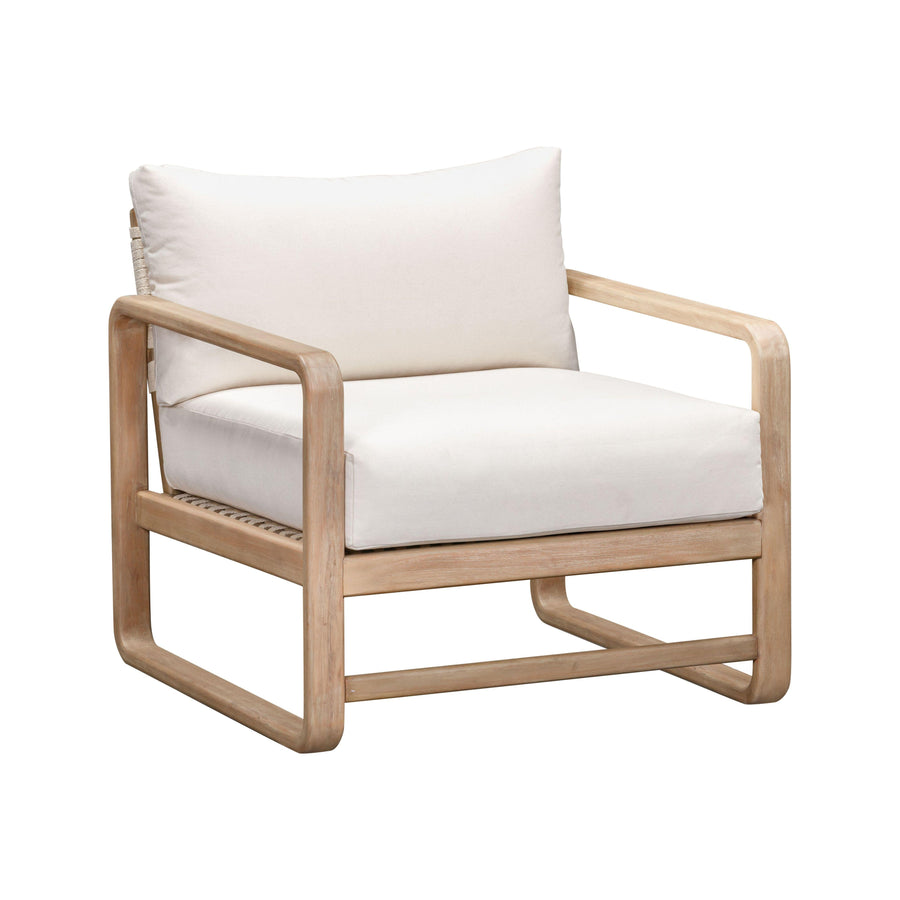 TOV Furniture Palata Cream Performance Fabric Outdoor Accent Chair