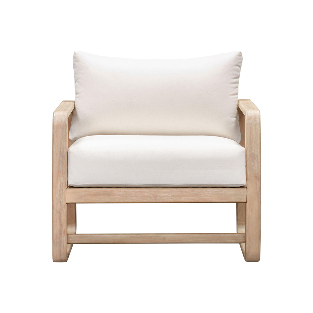 Palata Cream Performance Fabric Outdoor Accent Chair