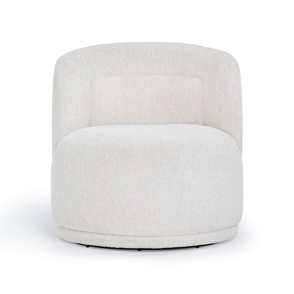Massa Textured Performance Fabric Swivel Accent Chair - Beige