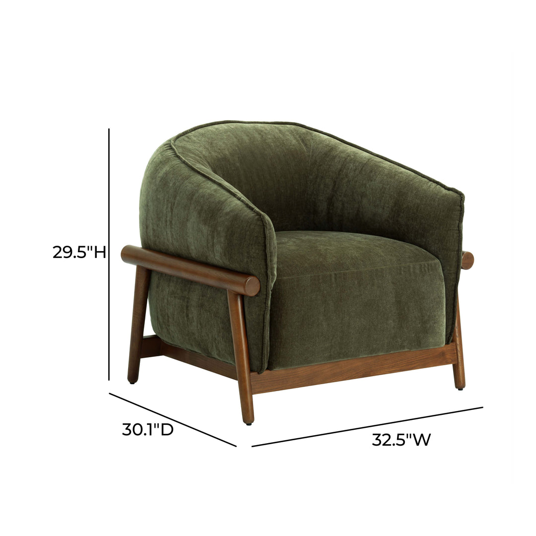 Piedmont Upcycled Contract-Grade Chenille Accent Chair