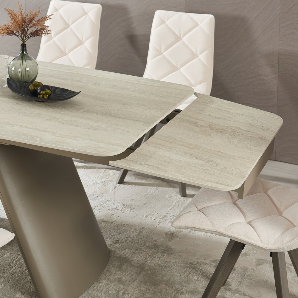 Retractable Sintered Stone Extendable Dining Table
