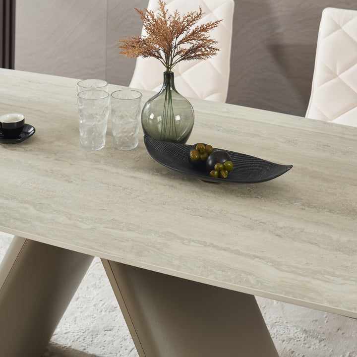 Retractable Sintered Stone Extendable Dining Table