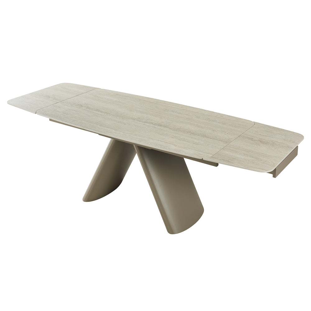 Retractable Sintered Stone Extendable Dining Table