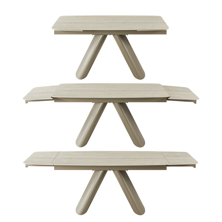 Retractable Sintered Stone Extendable Dining Table