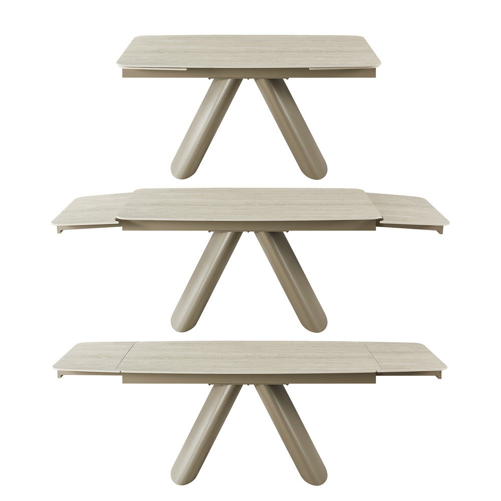 Retractable Sintered Stone Extendable Dining Table